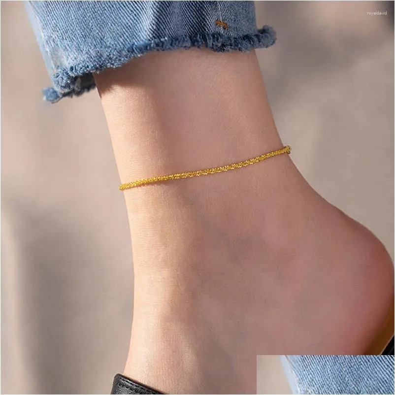 Anklets Stainless Steel Gold Color Cauliflower Anklet Bracelet Fashion Female Barefoot Women Leg Chain Beach Foot Jewelry Girls