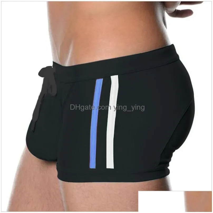 men swim briefs swimsuit sexy gay penis pouch swimwear surf board wear beach shorts swimming trunks low rise bathing bikini 220509