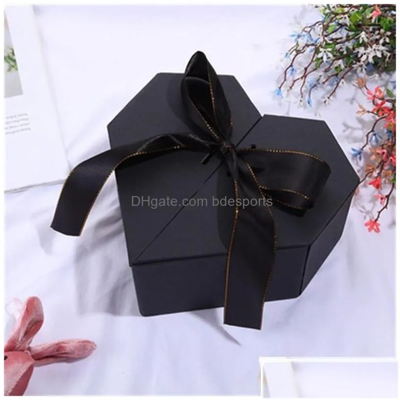 Gift Wrap Heartshaped Originality With Hand Gifts Der Box Lipstick Per Bow Set Packaging Portable Paper Case 101 E3 Drop Delivery Ho Dhlrw