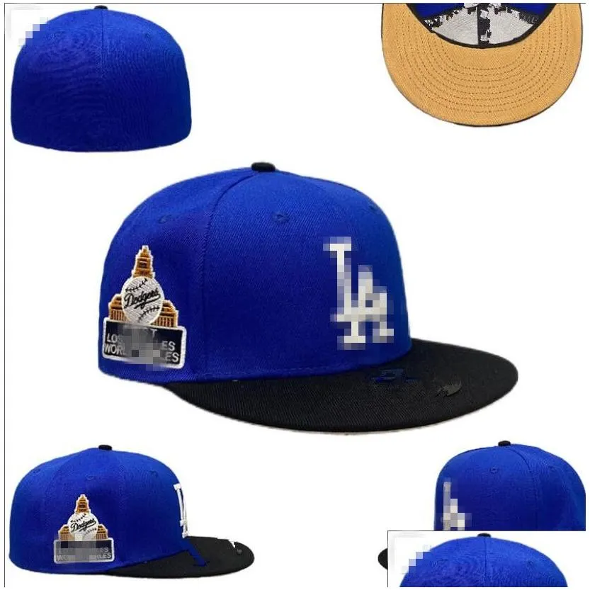Men`s Baseball Dodgers Fitted Size Hats LA Snapback Hats World Series white Hip Hop SOX Sport Caps Chapeau Gray Stitch Heart 