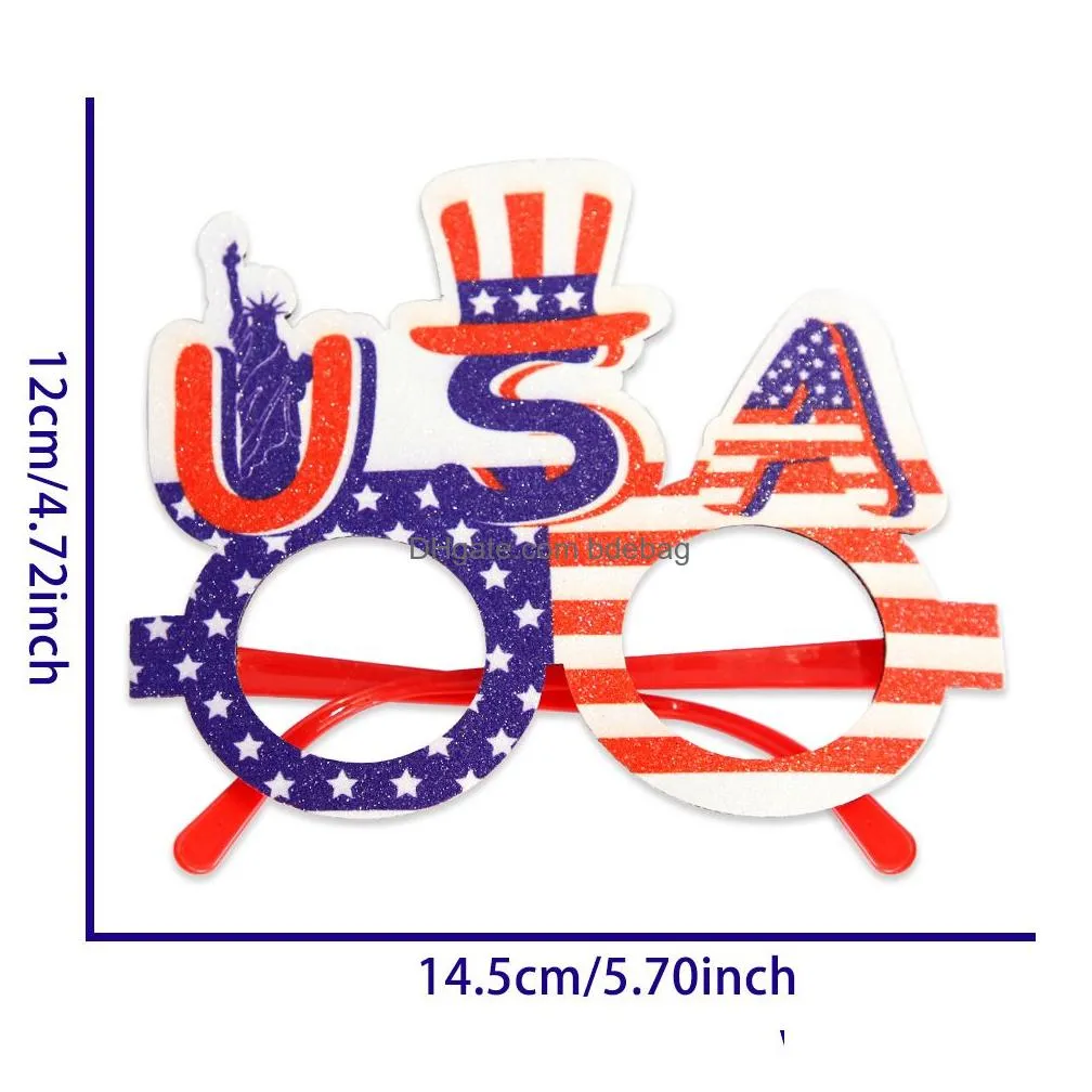  american independence day party glasses july 4th national day party decoration accessories usa stars and stripes glasses frames