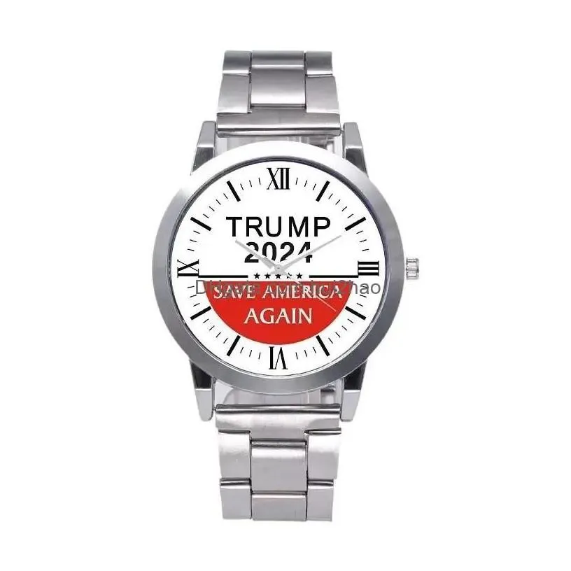 party favor 14 styles trump 2024 wrist watch donald retro men quartz watches drop delivery home garden festive supplies event dhezl