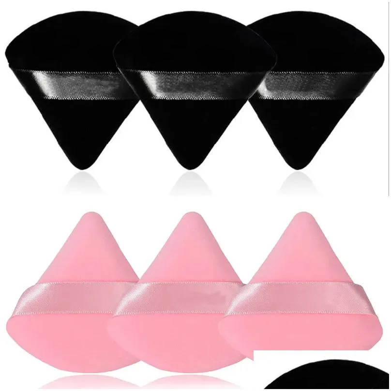 Sponges, Applicators & Cotton Makeup Sponges Pcs Veet Triangle Powder Puff Make Up For Face Eyes Contouring Shadow Seal Cosmetic Found Otcvf