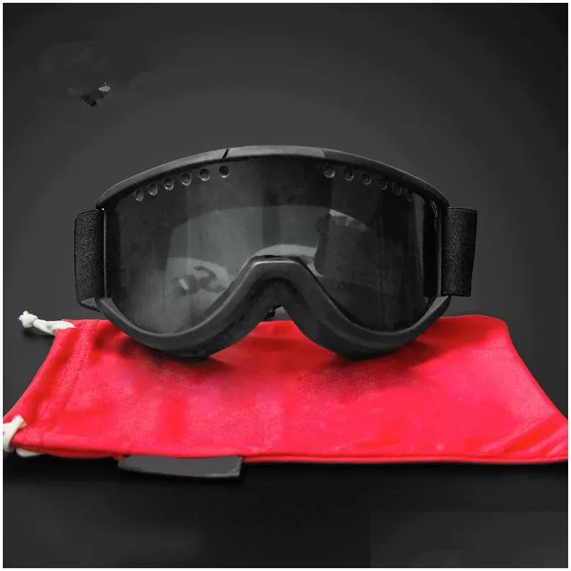 S letters Ski goggles, professional anti-fog double lens UV400 large spherical men`s and women`s ski goggles snowboard goggle ski-jing-01 size