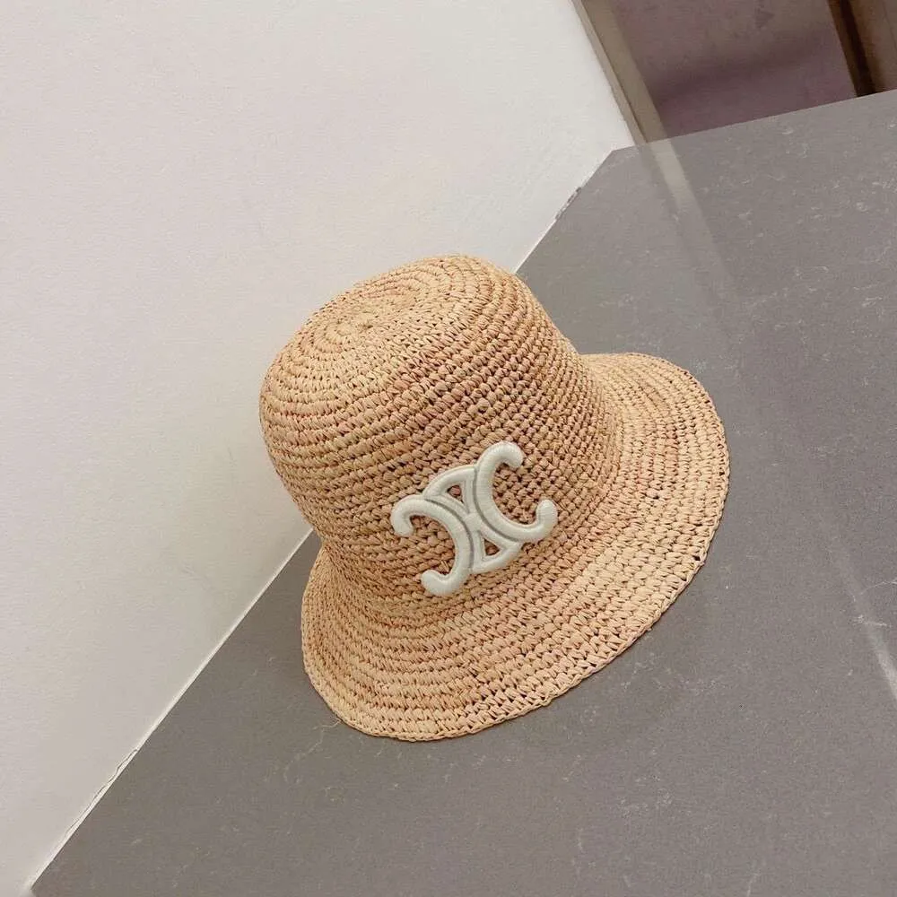 C hat Sun hat Designer Hats Arc grass empty hat travel beach Sunscreen sun hat Fisherman`s straw hat Celi hat 1O7W