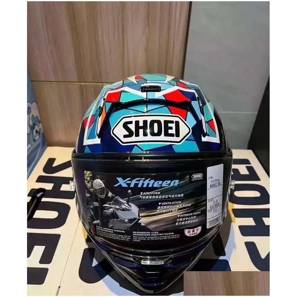 Motorcycle Helmets Fl Face Shoei X15 X-Fifteen X-Spr Pro Mm93 Marquez Barcelona Helmet Anti-Fog Visor Man Riding Car Motocross Racing Otdth