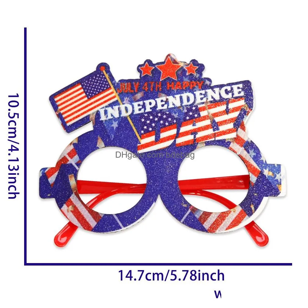  american independence day party glasses july 4th national day party decoration accessories usa stars and stripes glasses frames