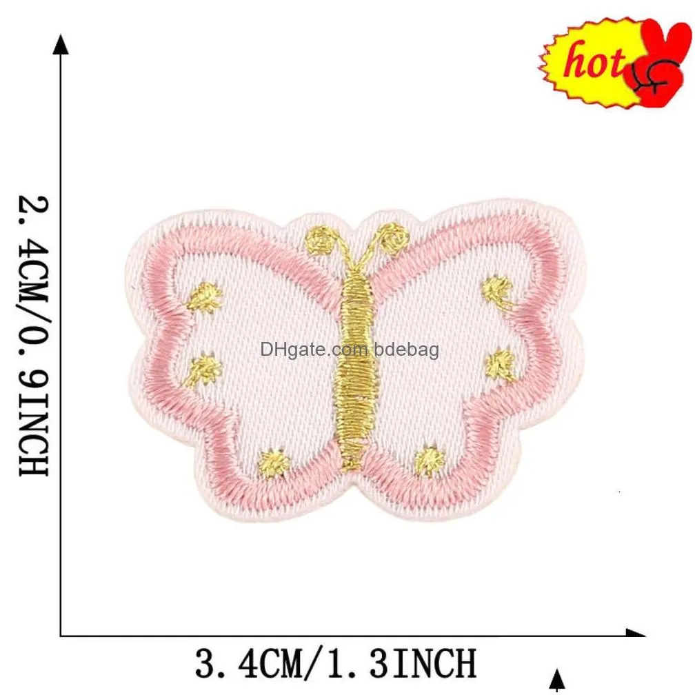 10pcs lot cute for clothing kids iron on bee flower clover strawberry butterfly heart small bulk wholesale pack embroidery