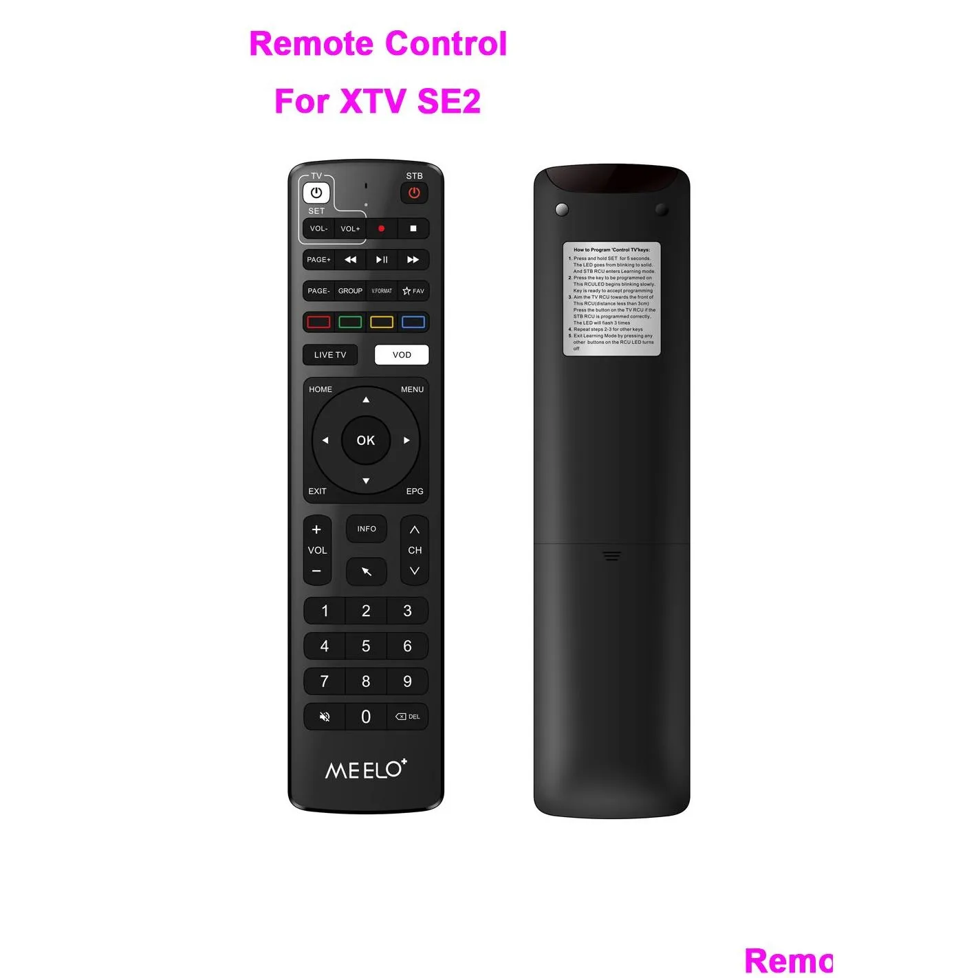 Other Satellite Accessories New Meeloadd Remote Control Suitable For Xtv Se2 Lite Duo Pro Amlogic S905W2 4K Drop Delivery Electronics Ot9Gk