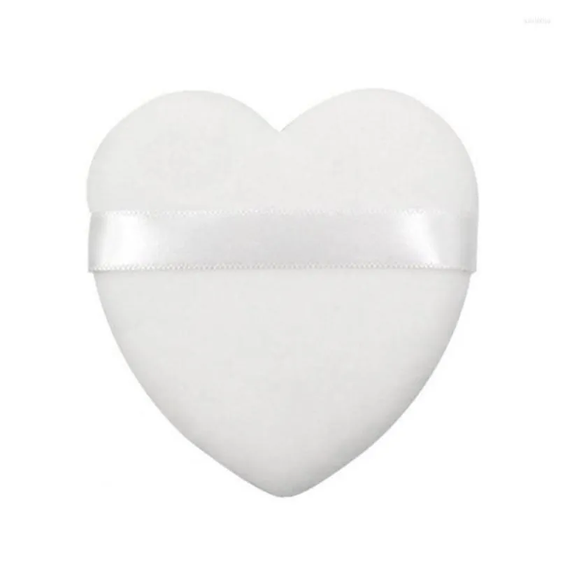 Sponges, Applicators & Cotton Makeup Sponges Reusable Puff Heart-Shaped High Elasticity Large Face Powder Puffs Strap For Female Drop Otqjb