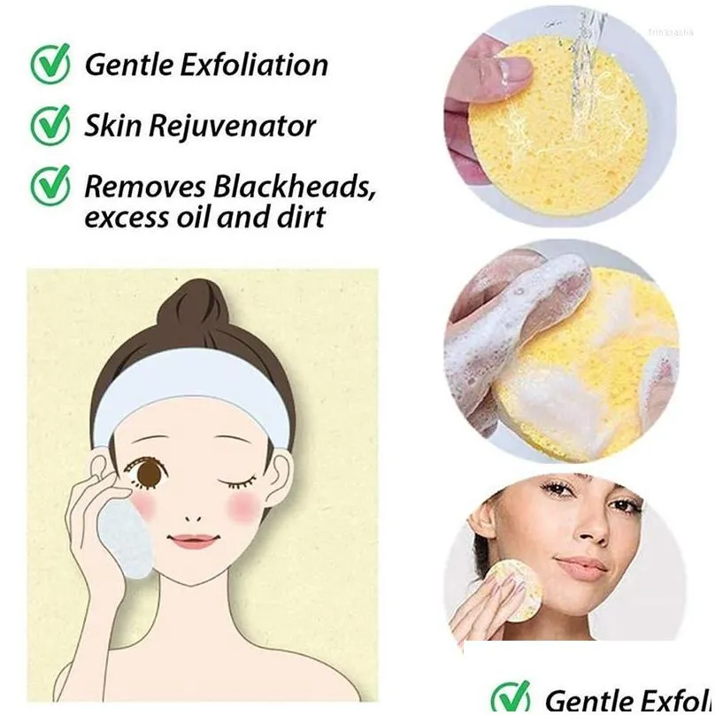 Sponges, Applicators & Cotton Makeup Sponges 10Pcs Face Cleaning Sponge Pad For Exfoliator Mask Facial Spa Mas Removal Thicker Compres Oth6J