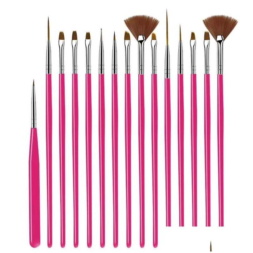 Nail Art Kits Nails Things Brushes For Manicure Set Accessories Tools Supplies Professionals Setnail Drop Delivery Otb9F