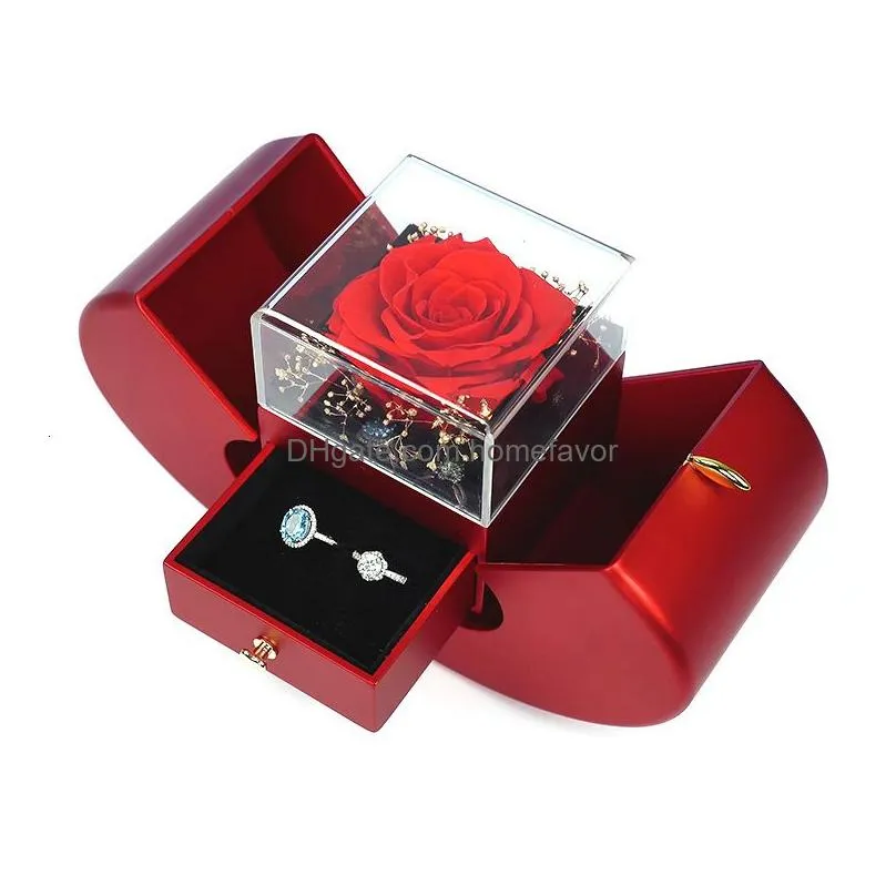 other festive party supplies eternal flower  jewelry box christmas gift rose birthday valentines day 230209