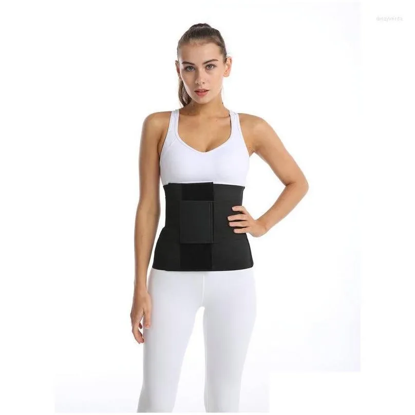 Women`S Shapers Womens Exercise Body Sha Belt Fitness Hip Lifting Shapewear Abdominal Band Sweat Postpartum Strengthening Slim Drop D Ot45I