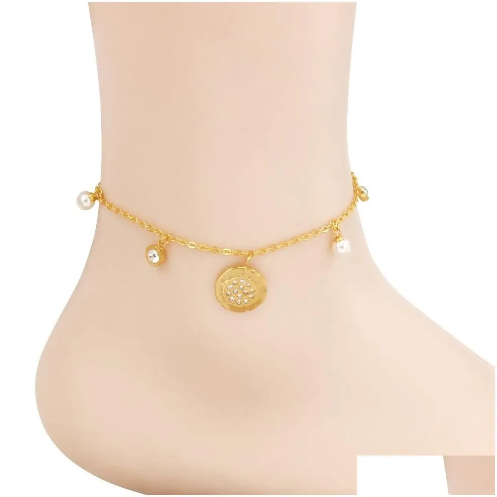 Charm anklet designer gold silver anklet for woman Europe America Fashion High quality heart anklet For Girlfriend Christmas party Valentine Day