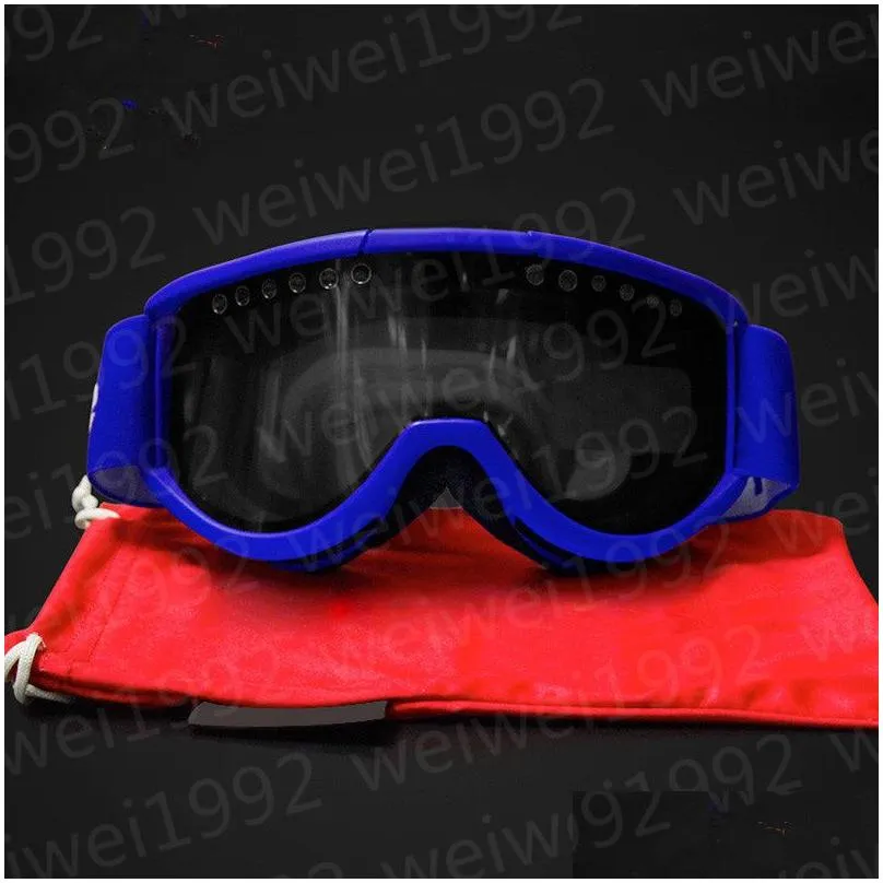 S letters Ski goggles, professional anti-fog double lens UV400 large spherical men`s and women`s ski goggles snowboard goggle ski-jing-01 size