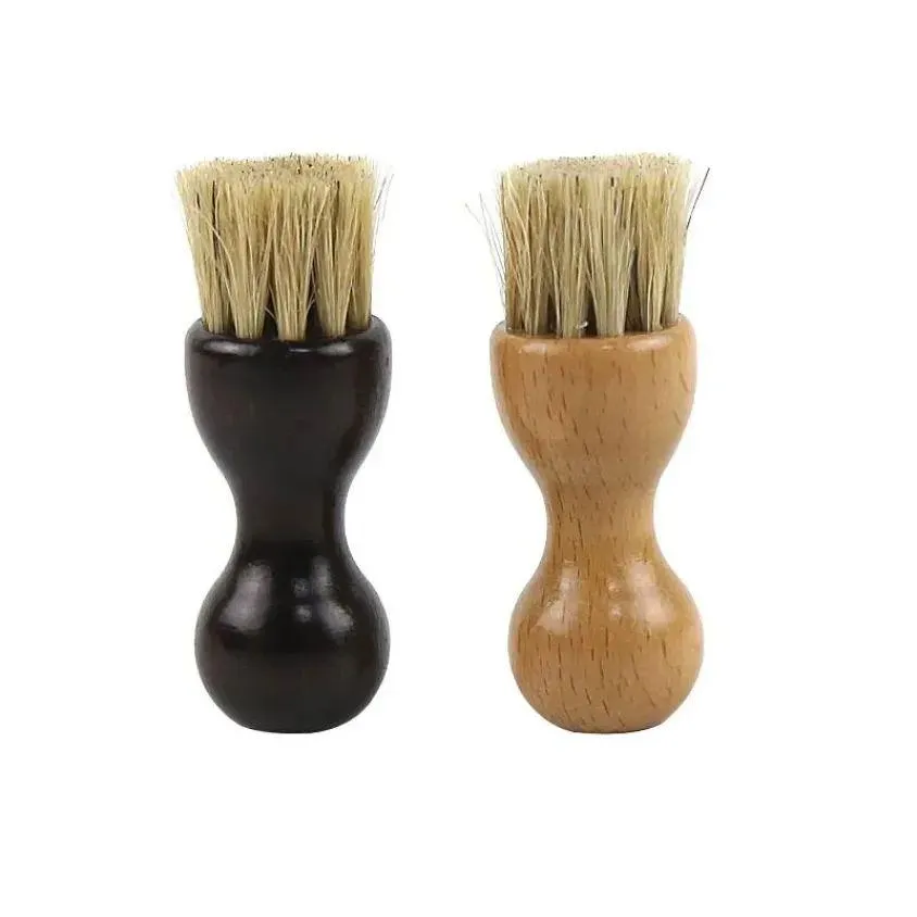 Gourd Shape Shoe Clean Hair Brush Oiled Polishing Ash Removal Cleaning Beech Furniture Sundries Ground Cleans Brushes