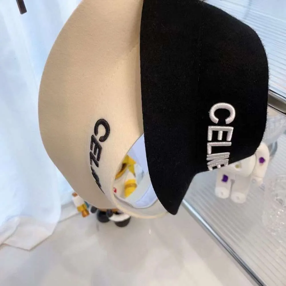 C hat Sun hat Designer Hats HOOPLESS SUNSHADE HAT Wool Embroidery Headless Hat Celi hat TQ30