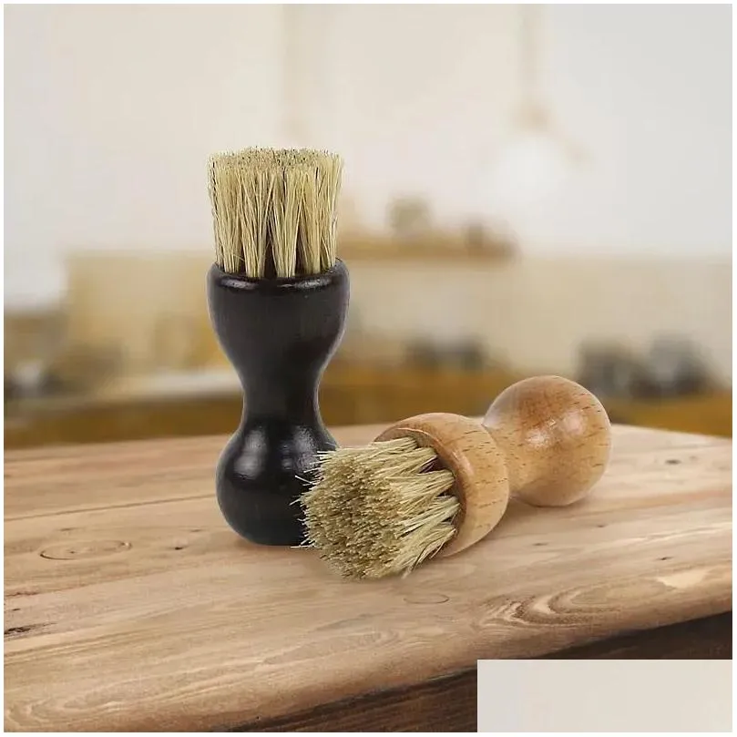 Gourd Shape Shoe Clean Hair Brush Oiled Polishing Ash Removal Cleaning Beech Furniture Sundries Ground Cleans Brushes