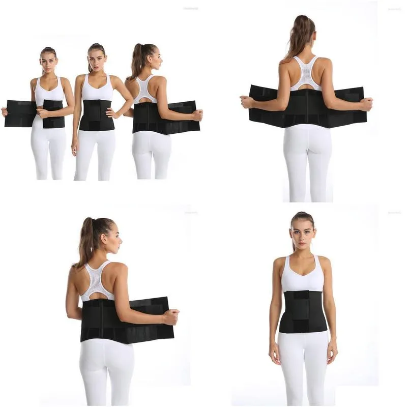 Women`S Shapers Womens Exercise Body Sha Belt Fitness Hip Lifting Shapewear Abdominal Band Sweat Postpartum Strengthening Slim Drop D Ot7Bg