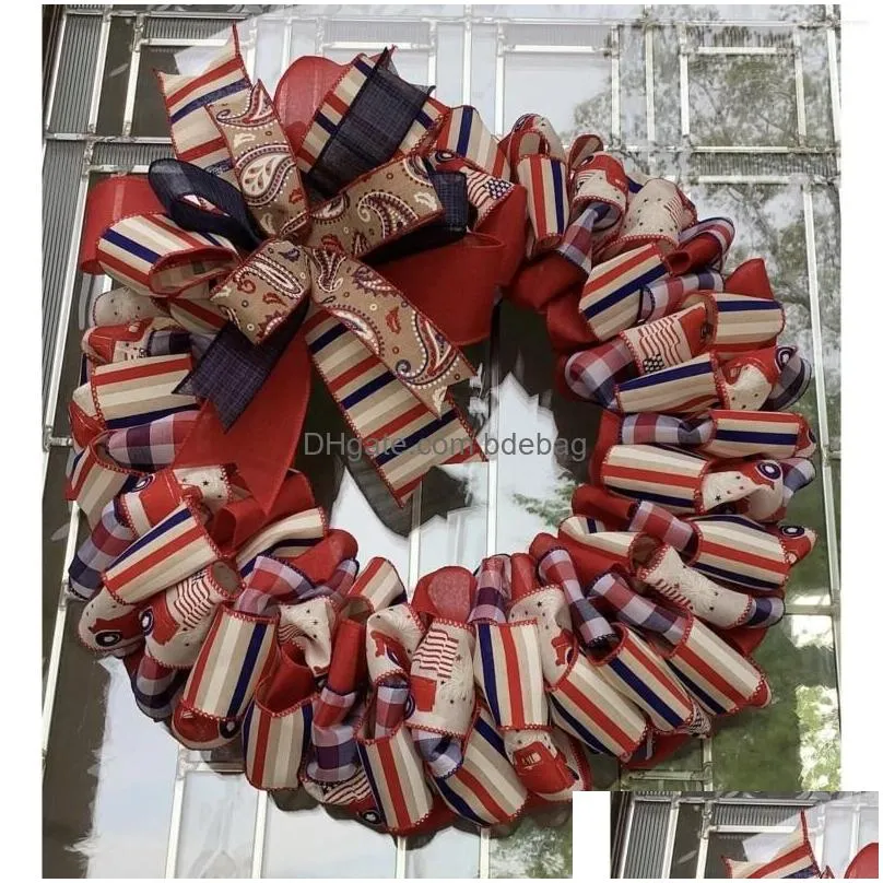 decorative flowers christmas front porch decorations outdoor patriotic wreath 4th of july lighted wreaths american flag glittering