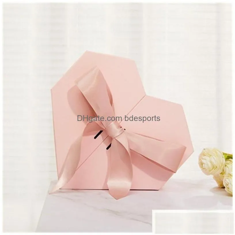 Gift Wrap Heartshaped Originality With Hand Gifts Der Box Lipstick Per Bow Set Packaging Portable Paper Case 101 E3 Drop Delivery Ho Dhlrw