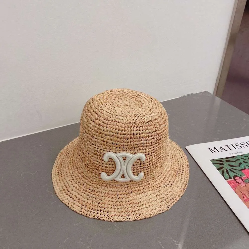 C hat Sun hat Designer Hats Arc grass empty hat travel beach Sunscreen sun hat Fisherman`s straw hat Celi hat 1O7W