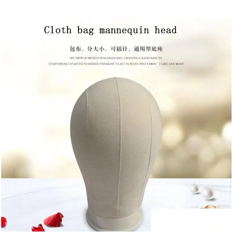 Hair Tools Training Mannequin Head Canvas Block Display Styling Manikin Wig Stand Get T Needle Holder Drop Delivery Products Accessori Otc1Y