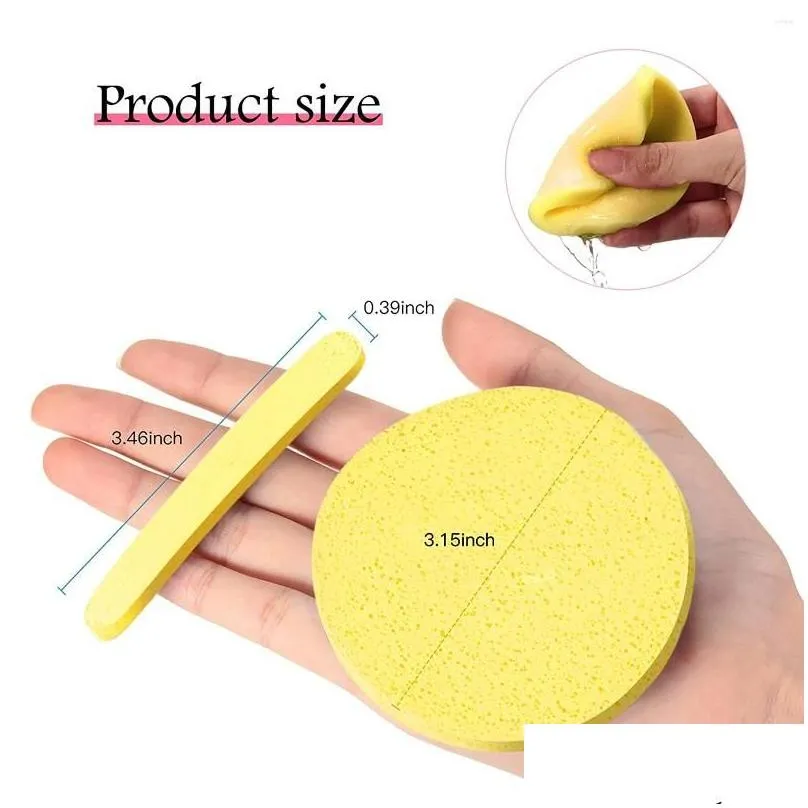 Sponges, Applicators & Cotton Makeup Sponges 12Pcs Compressed Facial Sponge For Estheticians Face Round Cleansing Removal Pad Exfoliat Otwuk