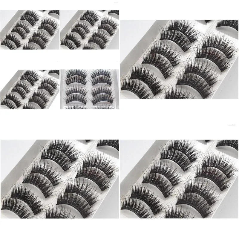 False Eyelashes Vendor Eyelash Mask For Shower Lengthen Thick Half Hard 10 Mechanism Manual 3D Faux Drop Delivery Otapq