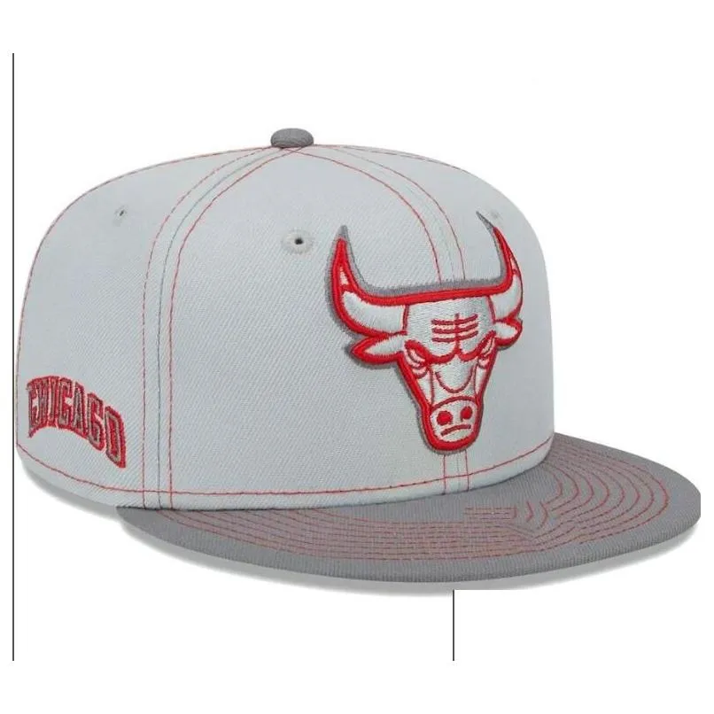 ``Bulls``Ball Caps 2023-24 unisex fashion cotton baseball cap snapback hat men women sun hat embroidery spring summer cap wholesale