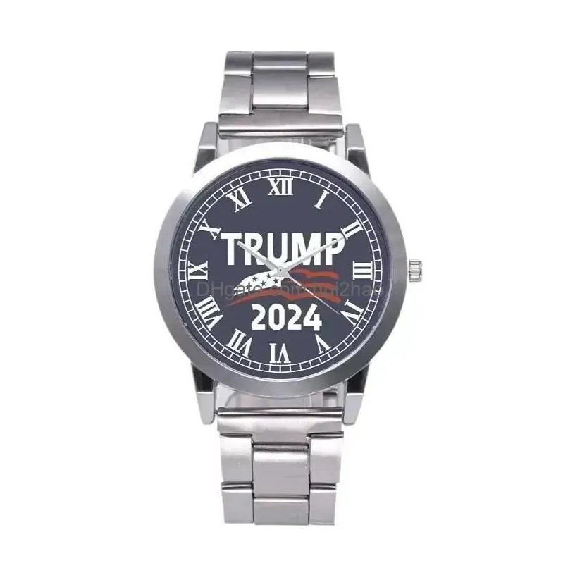 party favor 14 styles trump 2024 wrist watch donald retro men quartz watches drop delivery home garden festive supplies event dhezl