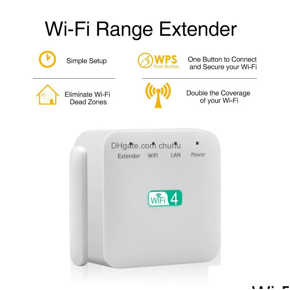 300Mbps Wifi Wifi Router Repeater With 2.4Ghz Range Extender, Signal ...
