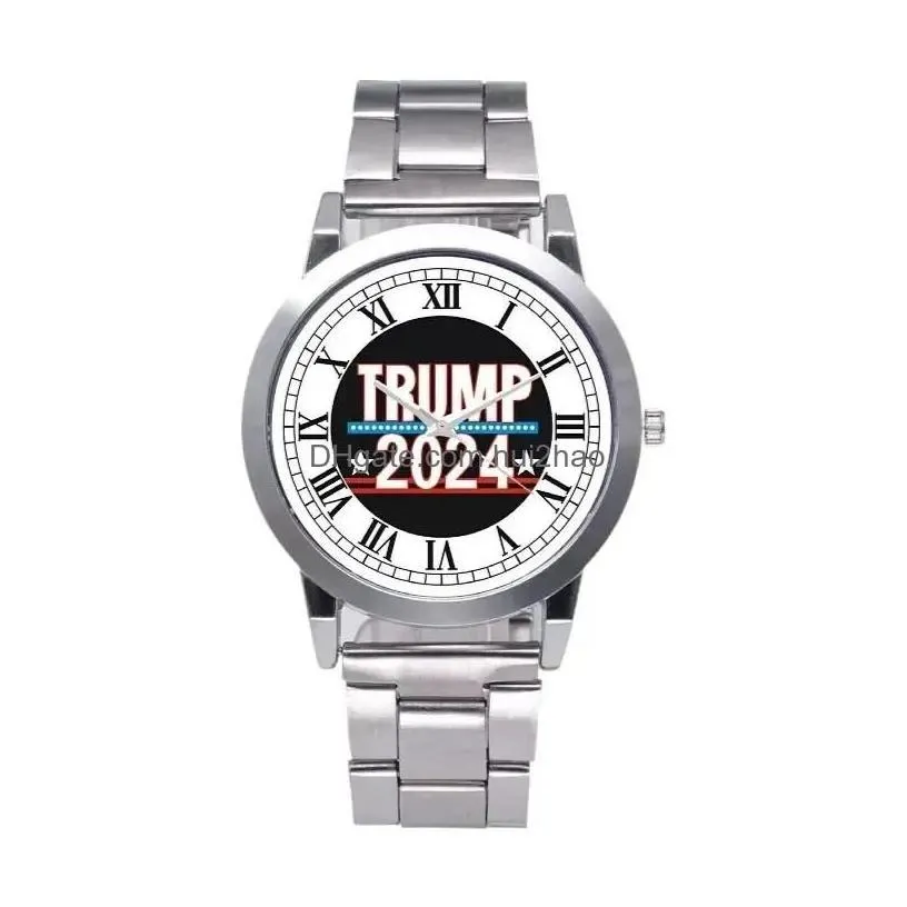 party favor 14 styles trump 2024 wrist watch donald retro men quartz watches drop delivery home garden festive supplies event dhezl