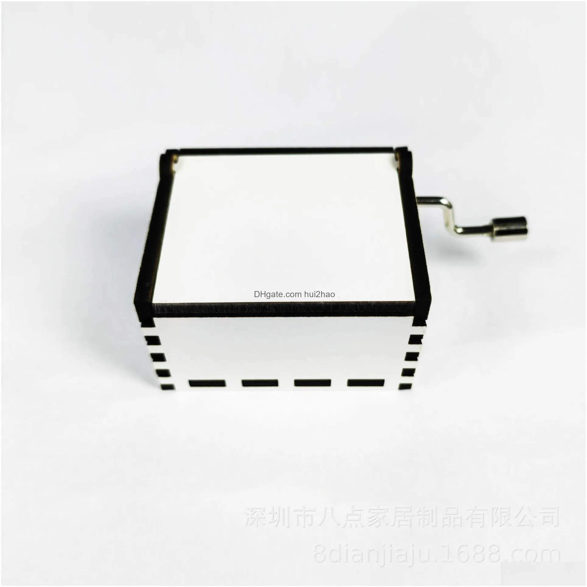 wholesale sublimation blank music box mini hand crank mdf wooden musical box -you are my sunshine