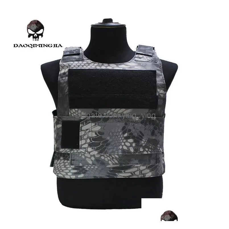 security guard anti-stab tactical vest with two foam plate military miniature hunting vests adjustable shoulder straps 220507