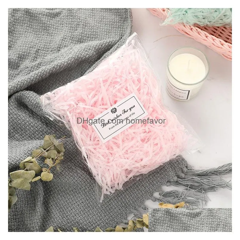 gift wrap 500g 1kg diy paper raffia color shredded crepe candy gift box filling material home decoration birthday holiday 230209