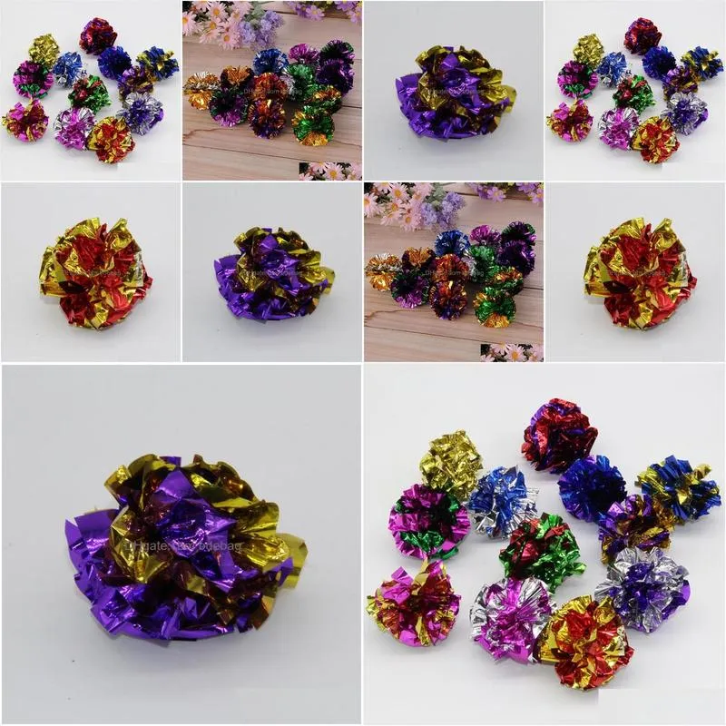 toys westrice big bargain plastic ring paper in various super favorite the cat toy ball mylar balls crinkle kitten 100