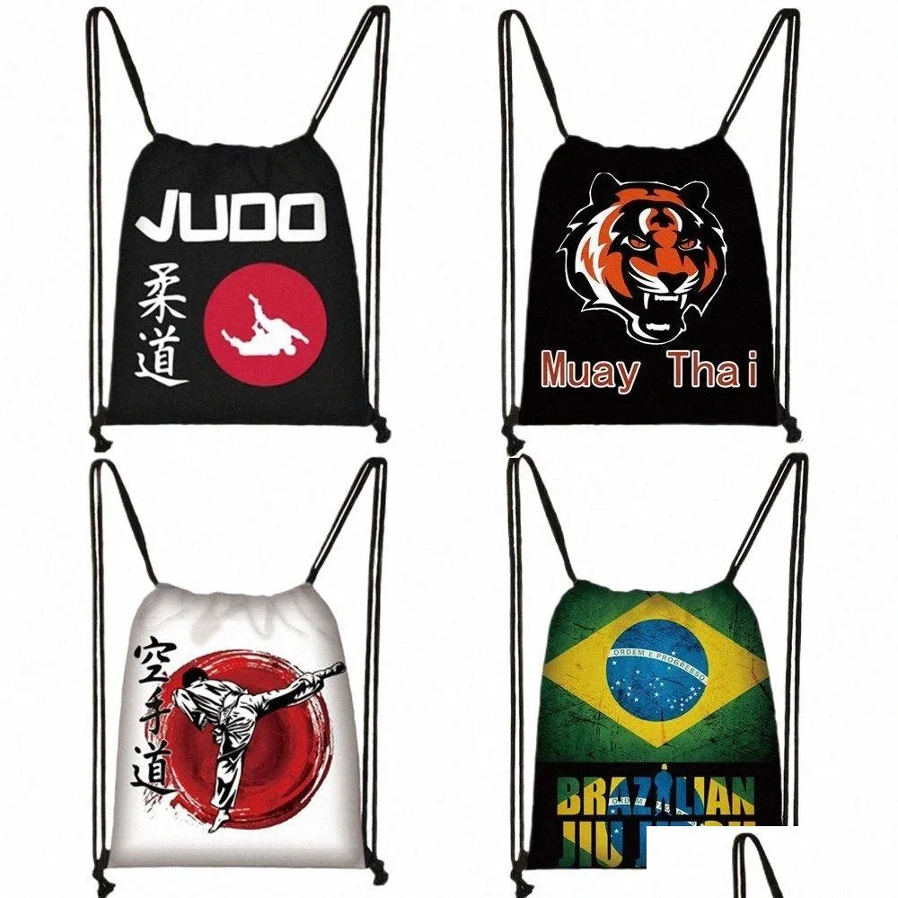 Other Maternity Supplies Martial Art Judo / Muay Thai Karate /Jujitsu Dstring Bag Boys Girls Backpack Men Travel Women Storage Bags Dhwdz