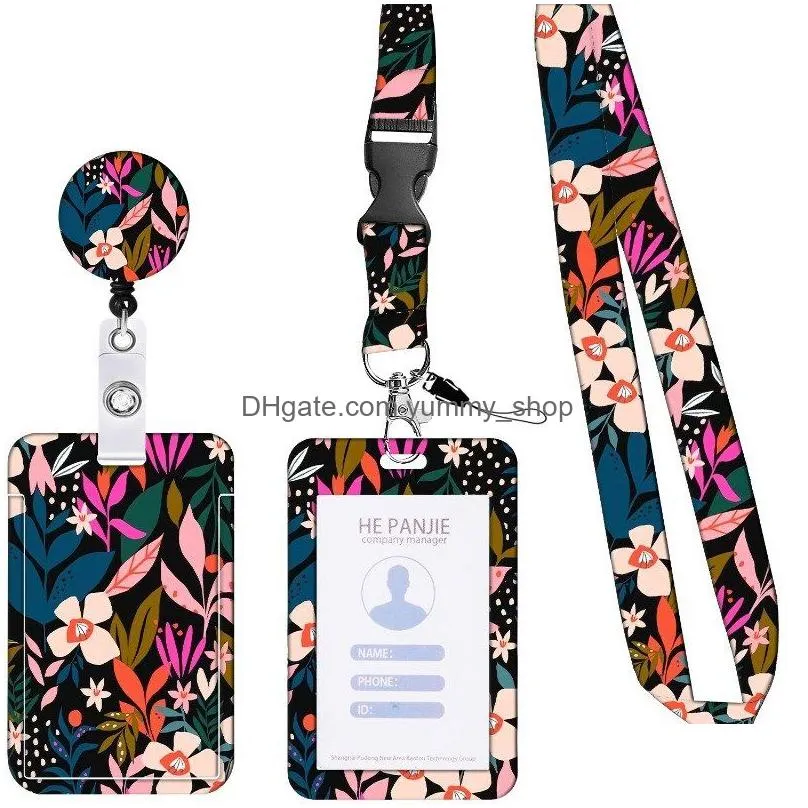 Key Rings Ladies Girls Fr Id Credit Bank Card Holder Students Bus Case Lanyard Child Visit Door Identity Badge Cards Er E2R7 Drop De Dhys8