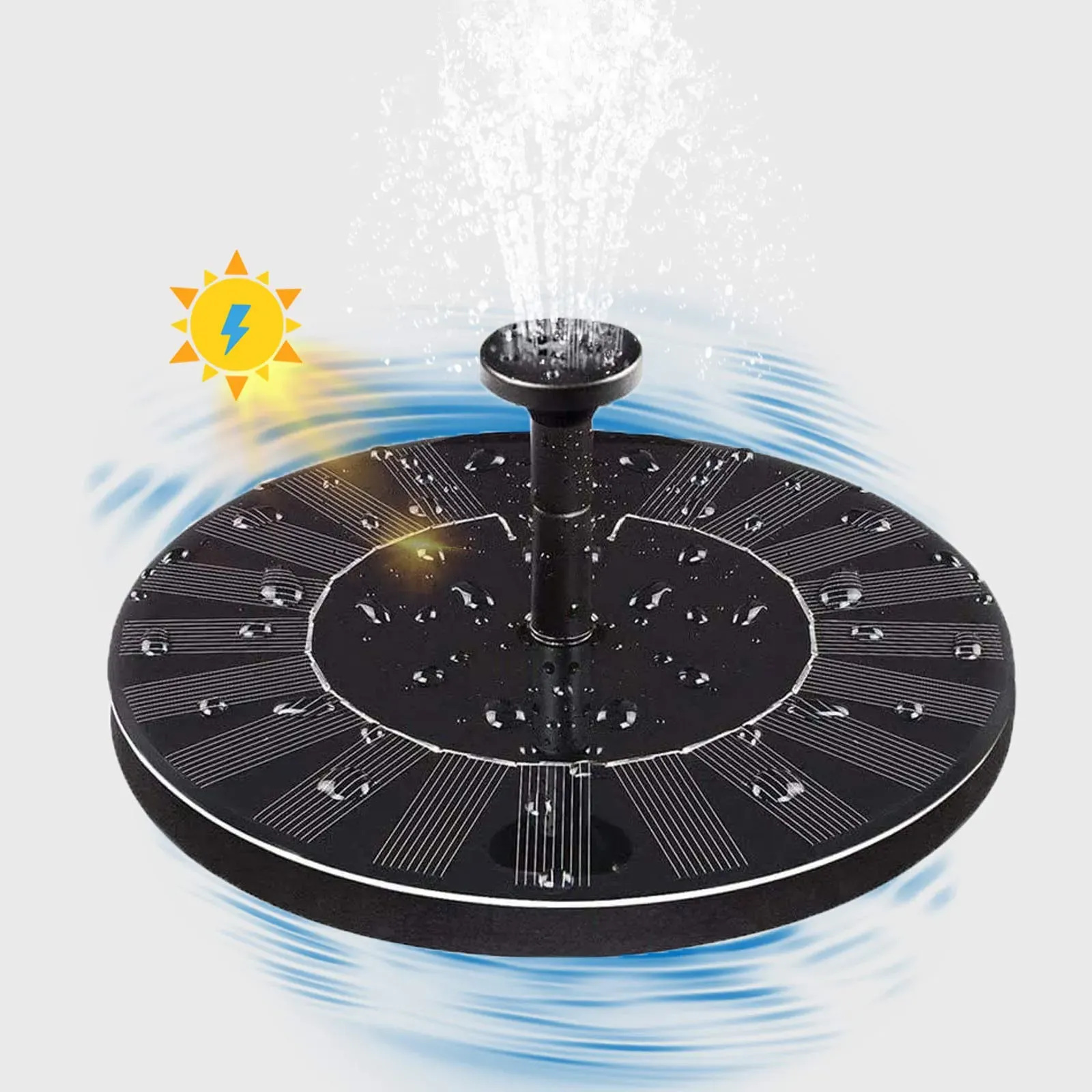 Garden Decorations Solar Power Water Fountain Pump Solar Fontein Bird Fountain Water Floating Fountain Pond Garden Patio Decor Lawn Decoration 16cm