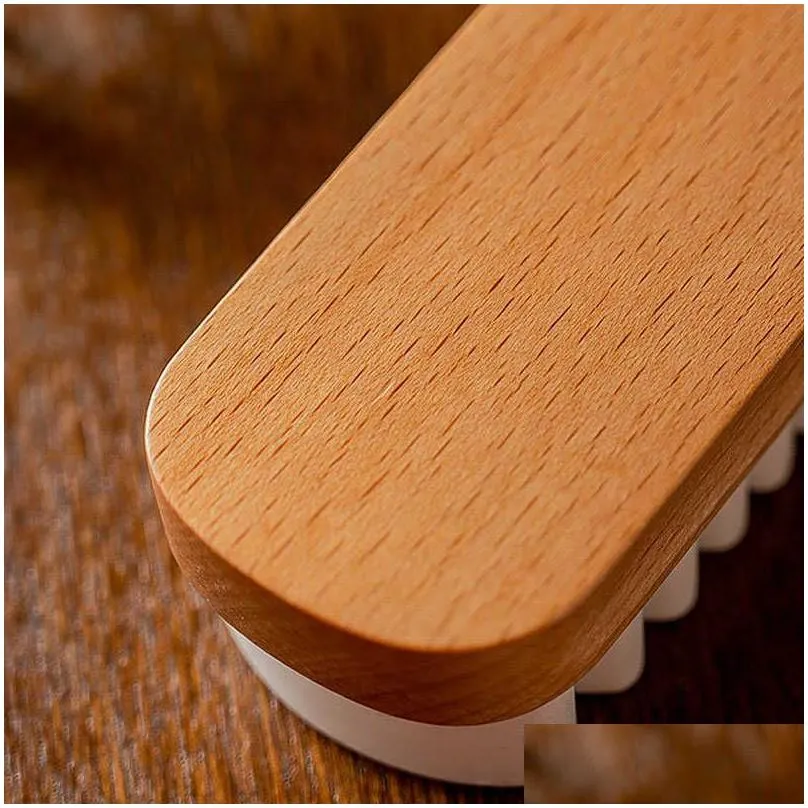 1PC Suede Shoe Brush Wood White Rubber Cleaning Scrubber Stain Eraser for Suede Nubuck Material Boots Bags Cleaner Tool