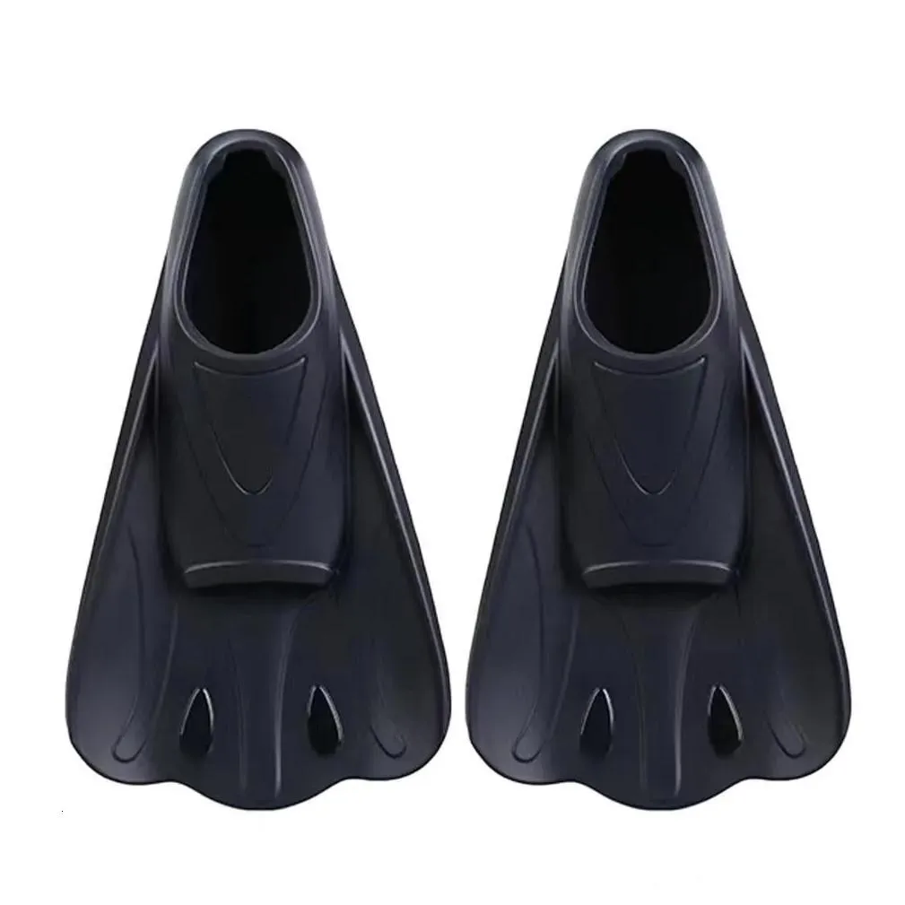 Fins Gloves Swim Fins Comfortable Non-slip Ergonomics Diving Footboard Auxiliary Training Silicone Short Swimming Training Flippers