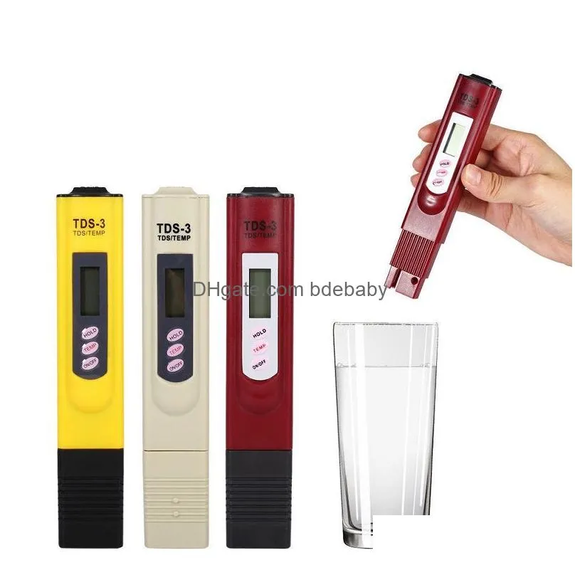 Other Garden Supplies Water Quality Tester Digital Lcd Tds Ppm Meter Home Drinking Tap Pool Purity 35121397 Drop Delivery Patio, Lawn Dhmqk