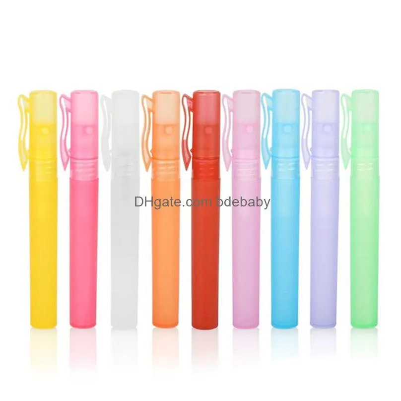 Packing Bottles Wholesale 10Ml Mini Pen Per Bottle Spray Sample Small Empty Containers Fragrances Atomizer Refillable Bottlees Drop De Dhk6M