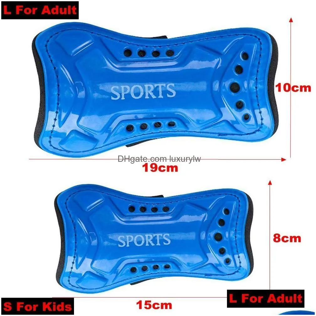 Elbow & Knee Pads 1Pair Adtkid Soccer Training Crasroof Calf Protectior Leg Sleeves Children Teens Football Protege Tibia Safety Shin Dhtdh