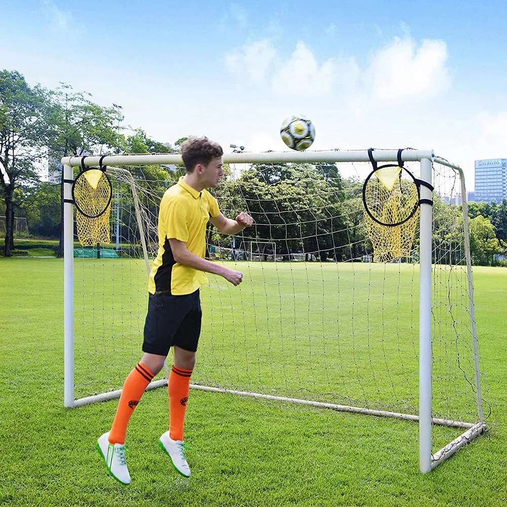 Balls 2pc Soccer Training Shooting Net Equipment Football Target Goal Youth Free Kick Practice Tops 230705