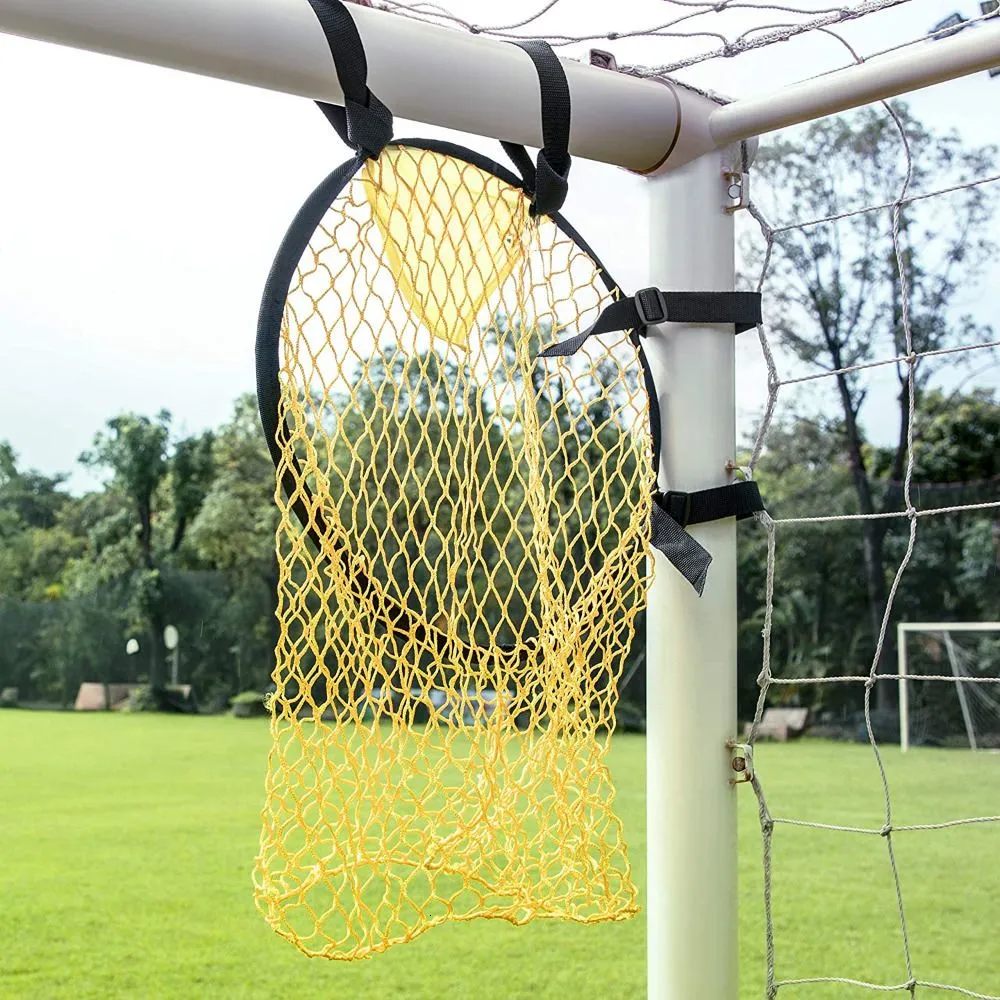 Balls 2pc Soccer Training Shooting Net Equipment Football Target Goal Youth Free Kick Practice Tops 230705