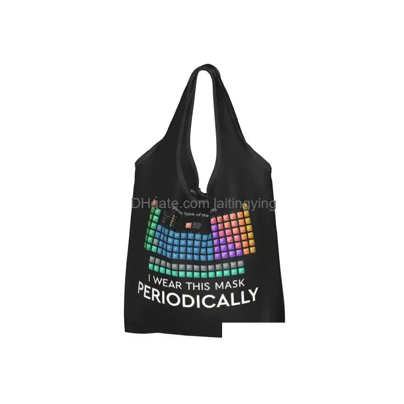 Other Maternity Supplies Kawaii Printed Beakers Laboratory Technology Shop Tote Bags Portable Shoder Shopper Science Chemistry Handb Dh4Gi