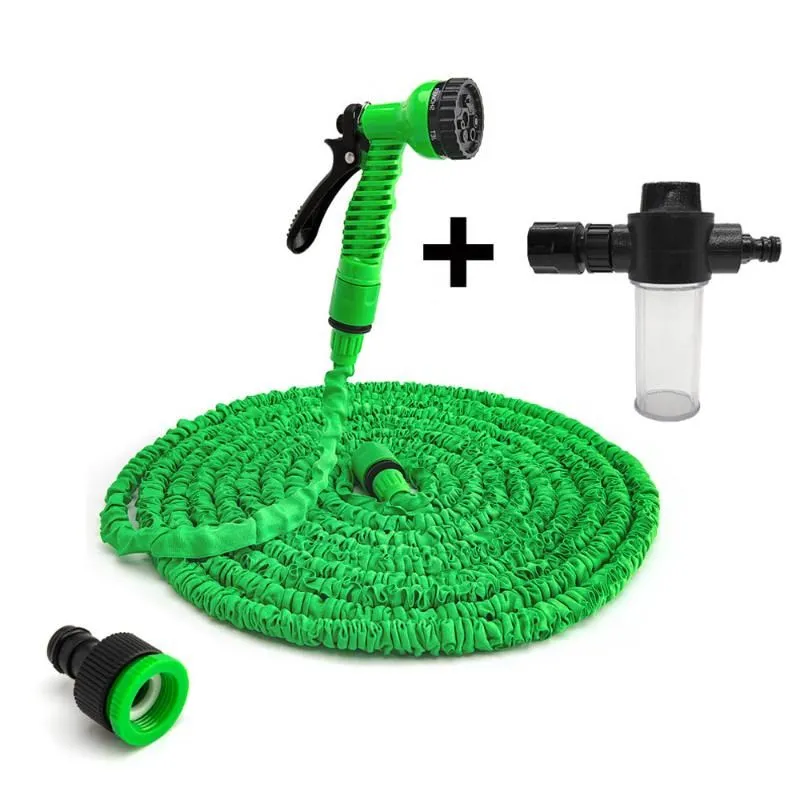 Garden Hose Expandable Magic Hose With Sprey Gun Flexible Water Car Washer Cleaning Tool Gardning1262w